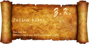 Zelina Kitti névjegykártya